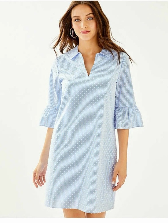 Lilly Pulitzer Dresses & Skirts - Lilly Pulitzer Ginger Dress blue peri yarn die